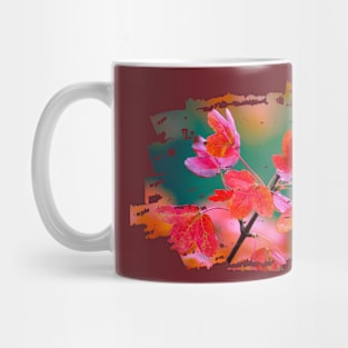 Autumn Pink Flowers Mug